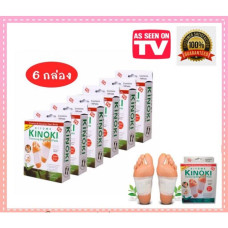 Detoxifying foot patch 6 boxes Kinoki/Пластырь для ног детоксикационный 6 упаковок Kinoki