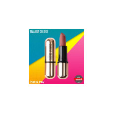 Sivanna Matte Stay Lipstick Kiss Me HF688 Lipstick в золотом корпусе
