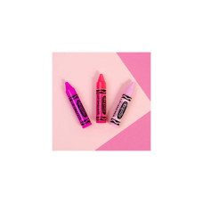 Бальзам для губ Lipsmacker Crayola Pink Lip Balm Trio Brand No. 1 Crayon USA Pack 3 штуки розовый тон