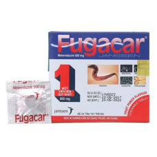 Антипаразитарный препарат 1шт FUGACAR/FUGACAR MEBENDAZOLE 1 tablet