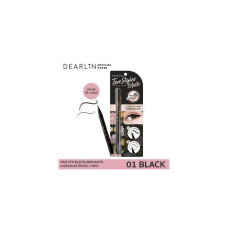 Матовая подводка для глаз Dearlin Two Style (01 черный)