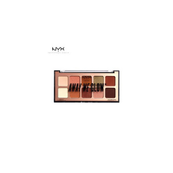 Палитра теней для век Shimmer Nix Professional Make Up Avi Glow Shadow Palette NYX Professional Makeup AWAY WE GLOW SHADOW PALETTE (тени для век)