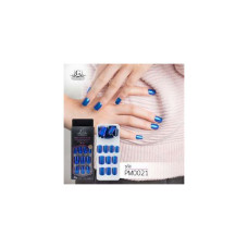 [Бесплатная доставка] GLAZE & GLAM накладные ногти, накладные ногти, накладные ногти. Накладные ногти с самоклеящейся лентой PRESS ON NAILS / PM0021 / 24 PCS