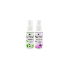 Refresh Spray Deodorant Formula без запаха и парфюм Ck1 Unisex 60 мл. - Зеленый / фиолетовый (2 бутылки / упаковка)