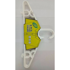 Вешалки для одежды Размер упаковки 6 шт Цвет белый, Самар / Clothes Hangers Pack size of 6 pcs White Color, Samar