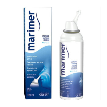 Солевой назальный спрей для промывания носа 100 мл. Marimer Isotonic/Daily Nasal hygiene 100 ml. Marimer Isotonic