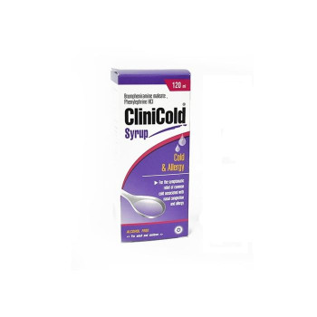 Лекарство от простуды и аллергии 120 мл. CliniCold Syrup/Cold & Allergy Syrup 120 ml. CliniCold Syrup