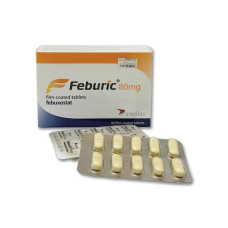 лекарство от подагры Feburic 80 мг 30 таблеток/Feburic 80 mg. 30 Tablets