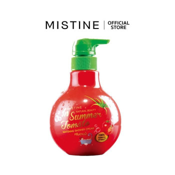 Крем для душа с помидорами 400 мл. Mistine/Natural Beauty Summer Tomato Whitening Shower Cream 400 ml. Mistine