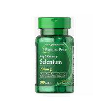 Добавка селена 200 мкг 100 таблеток Puritans Pride/High Potency Selenium 200 mcg. 100 Tablets Puritans Pride