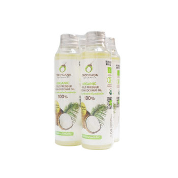 Кокосовое масло первого отжима 4*50 мл .Тропикана/Virgin Coconut Oil 4*50 ml .Tropicana