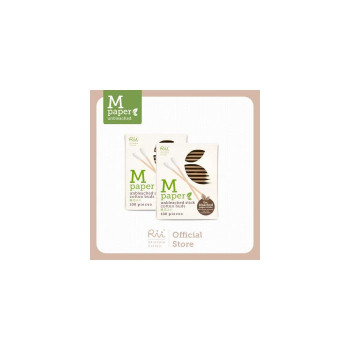 [Twin Pack] Неотбеленные ватные палочки Rii M