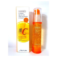 Омолаживающая эмульсия, концентрат витамина С SHIJILIREN VITAMIN C VITAL, 130 мл./Shijiliren Vitamin C Whitening Active Skin Gold Lotion 35 G.