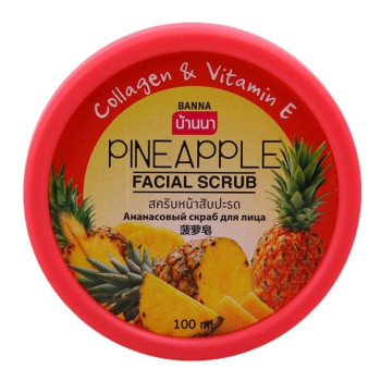 Face scrub with pineapple 100 ml., Banna/Скраб для лица с ананасом 100 мл., Banna