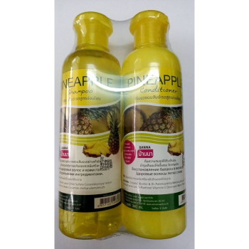 Shampoo Pack Pineapple Hair Conditioner 360 ml. Banna/Кондиционер для волос с шампунем и ананасом 360 мл. Banna
