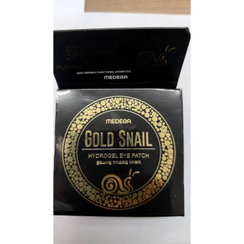Gold Snail Hydrogel Eye Patch 90 g/Гидрогелевые патчи для глаз с улиткой 1шт Esfolio