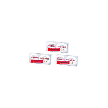 Презервативы Sagami Original 0.02, импортированные из Японии, размер M (6 шт.) X 3 коробки.
