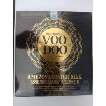 Маска для лица против морщин в наборе 10 шт VOO DOO/VOODOO AMEZON BOOSTER WHITE SILK WHITENING ESSENCE MASK 10 Pcs.