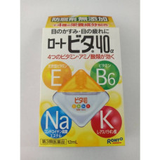 Капли для глаз с витаминами 12мл Rohto/VITA Vitamin 40a Eye Drops 12ml Rohto