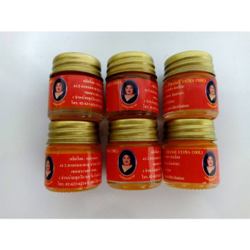 Оранжевый бальзам 5 гр. Mae Кularb 1 набор/ORANGE COOL BALM 5 g. MAE KULAB (Set 6 Pcs.)