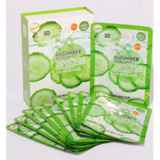 Огуречная тканевая маска для лица, 38 г, 10 штук, Ease-Skin / Product, mask, face mask, 38 g, 10 pieces, Ease-Skin