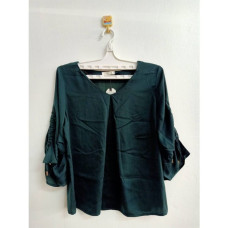 Зеленые рукава с рюшами, размер M/Green ruffled sleeves, size M