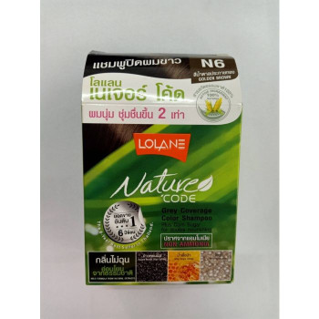 Шампунь-краска для волос (N6 Golden Brown) 30мл. Lolane/Hair color champoo (N6 Golden Brown) 30 ml. Lolane
