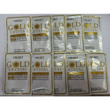 Восстанавливающее средство для волос Gold Crystal 10 г. Cruset (Комплект 10 шт.)/Gold Crystal Hair Repair Treatment 10 g. Cruset (Set 10 Pcs.)