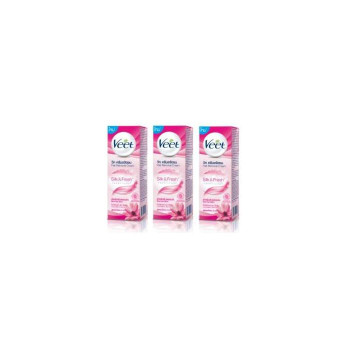 Крем для депиляции Veet Lotus Milk & Jasmine с жасмином для нормальной кожи 50 г # Pink (Pack 3)
