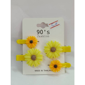 Заколка для волос 1 панель, 4 шт./Cartoon pattern hair clip, 1 panel, 4 pieces