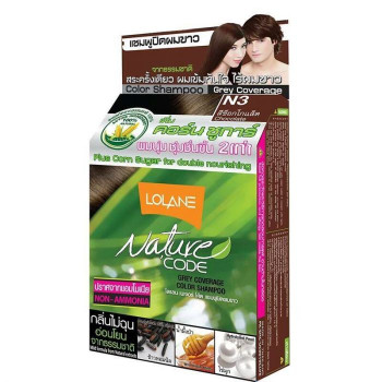 Безаммиачная тайская краска шампуньNo3, 30 г. Lolane./Hair Color ntr CD choco No3, 30 g.,Lolane.