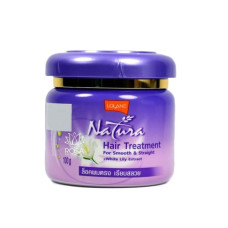 Уход за волосами масло белой лилии и соевых бобов + биотин 100 г. Lolane/Natura Hair Treatment white lily and soy bean oil + biotin 100 g. Lolane