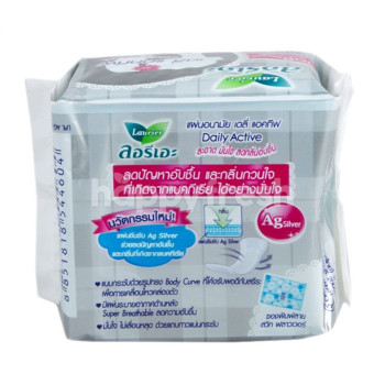 Женские ежедневные прокладки с ионами серебра 18 шт Laurier/Womens Laurier Daily Active Silver Panty Liners, 18 pcs