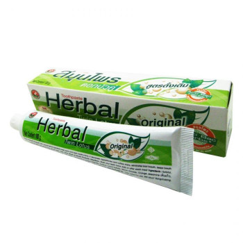 Оригинальная Травяная зубная паста 180 гр.,Twin Lotus/Herbal Toothpaste Original 180g., Twin Lotus