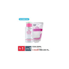 Dr.SOMCHAI Acne Double Micellar Cleansing Water Pink 220 ml + Free Refill 220 ml Формула очищающей воды Dr. Somchai Cleansing Water Formula