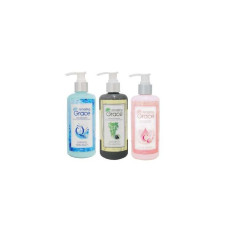 Крем для душа Amazing Grace Detox Bamboo Charcoal, коллаген Q10 Deep Sea, отбеливающий витамин C (3 флакона)