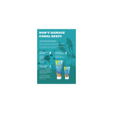 Reef Safe Sunscreen SPF 50+ Натуральный, водостойкий, увлажняющий, биоразлагаемый, широкий спектр UVA / UVB Минеральный крем для защиты океана, безопасный для рифов от Reef Repair (SPF50).