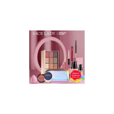 SACE LADY 11Pcs Make Up Set Palette Eyeshadow Mascara Eyeliner Lipstick Matte Concealer Набор для макияжа косметики