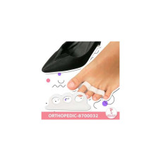 Heelplus Soft Silicone Hallux Valgus Корректирующая стелька Разделители пальцев ног Уход за ногами Semi No 870032-50 (белый)