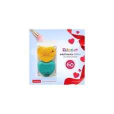 Силиконовая губка для мытья кистей Daiso 8,2х7,4х3,1 см.