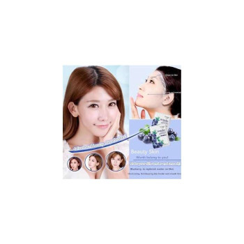Bioaqua Blueberry Mask, 10 черничная маска, глубокое питание, белая и прозрачная маска для лица