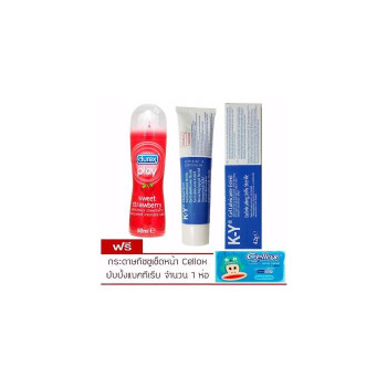 Набор интимных гелей-смазок Durex (Сладкая клубника, 50 мл) + KY Jelly (42 мл)