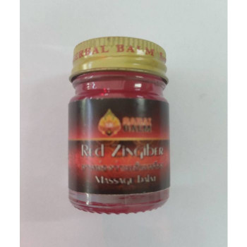 Red Thai balm RED 15 ml ZINGIBER SABAI BALM Бальзам разогревающий красный 15 мл ZINGIBER SABAI BALM
