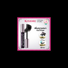 KISS ME Heroine Make Volume & Curl Mascara Super Waterproof 01-Jet Black (бигуди для ресниц, водостойкая, тушь для ресниц)