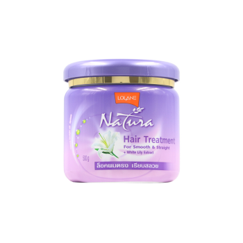 Hair Treatment For Smooth&Straight White Lily Extract 500 ml. Lolane Natura/Выпрямляющая маска для волос с экстрактом белой лилии, 500мл Lolane
