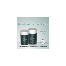 Dexe Hair Building Fiber Fiber для придания густых волос, покрытия тонких волос, размер 22 г (черный) 2 штуки