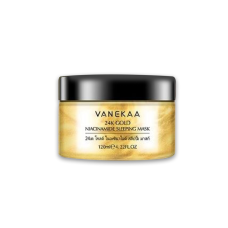 Ночная маска-крем с золотой формулой Niacinamide 120 мл. VANEKAA/24K Gold Niacinamide Sleeping Mask 120 ml. VANEKAA