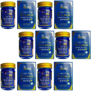 Синий бальзам 50 г., набор из 6 штук. Royal Thai Herb / Blue Balm 50 g., set of 6 pieces. Royal Thai Herb