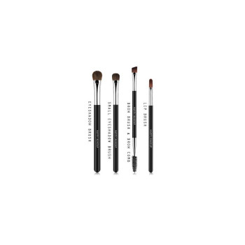 HM01 Набор кистей для макияжа Happy Makeup, набор из 4 штук, натуральный мех, смешанный с синтетическими волосами