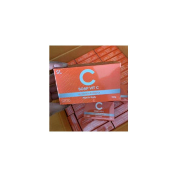 Мыло с витамином C SL Soap Мыло с витамином C Whitsea, мыло для белой кожи, 150 г (1 упаковка), содержит в 3 раза больше витамина C, чем апельсин, лечит веснушки, прыщи, черные пятна с отшелушиванием.